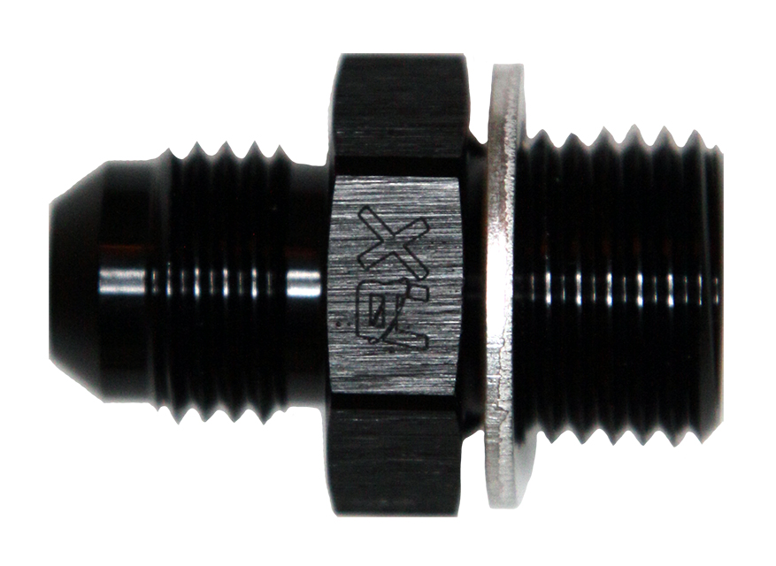 Adapter, -6AN Male» 16x1.5mm Male, BLK