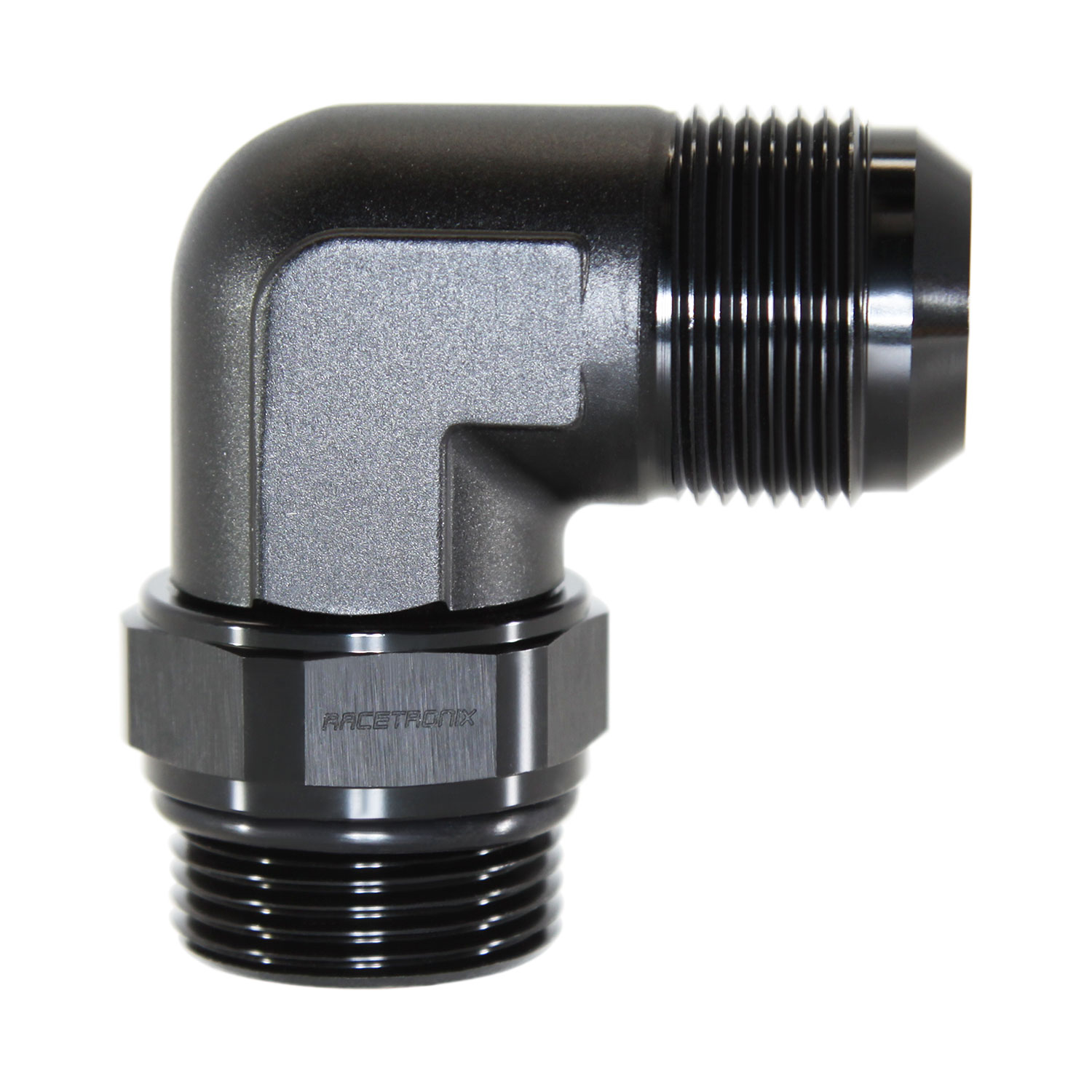 Adapter 90°, -16 AN JIC Male to -16 AN ORB Male, Black (ADF