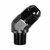 45° Adapter, -10AN » 3/8" NPT Male, BLK