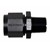 Adapter, -8AN » 3/8" MPT, BLACK