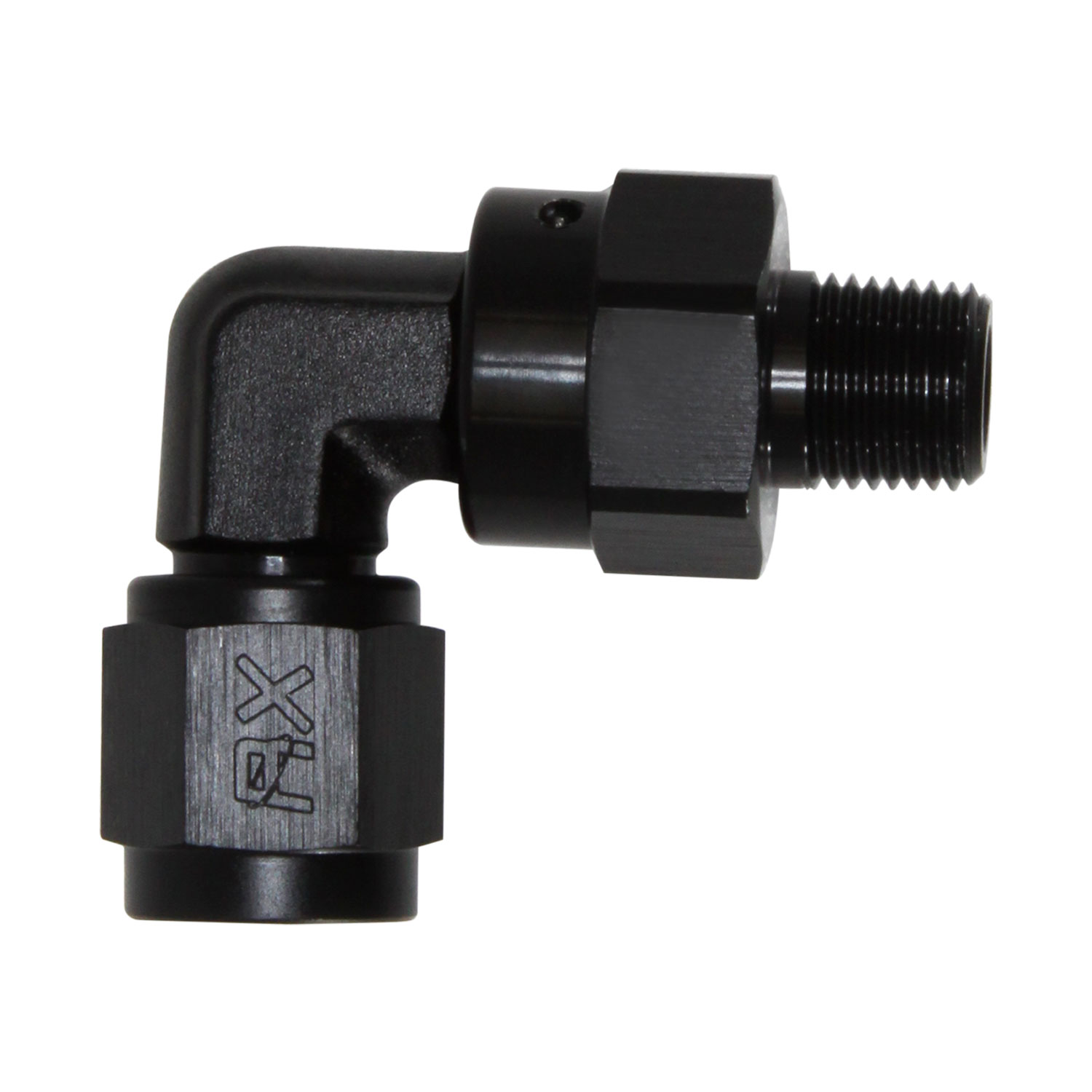 90° Swivel Adapter, -4 AN JIC Female to 1/8