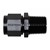 Adapter, -8AN Female » 1/2" MPT, BLACK