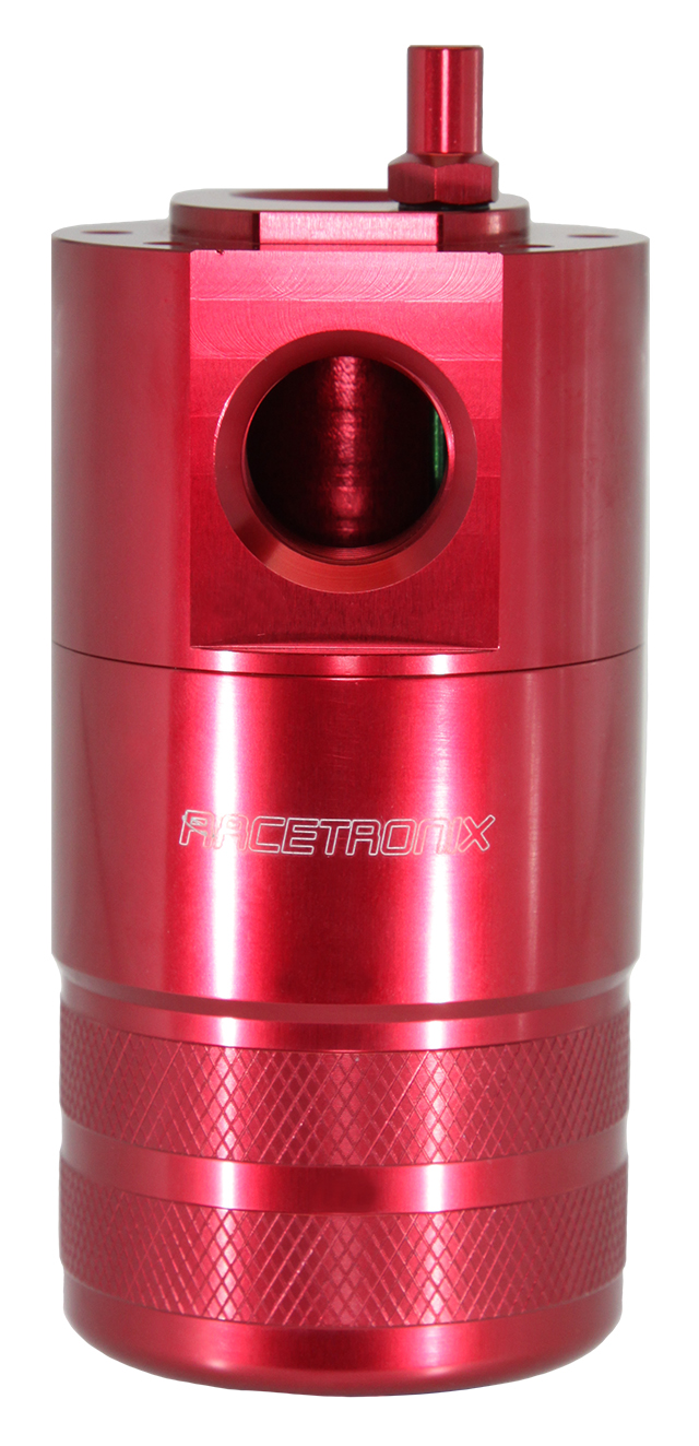 Catch Can, -10AN Dipstick, NO BKT, RED (CC-D6ZR): Catch Cans