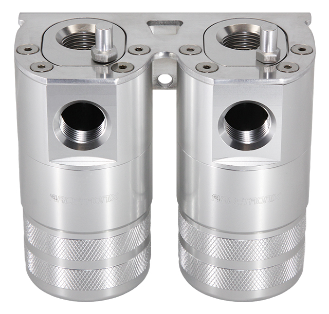 Catch Can Kit, Dual -10AN DS, Bkt, NAT (CCK-2D6ZN): Catch Cans