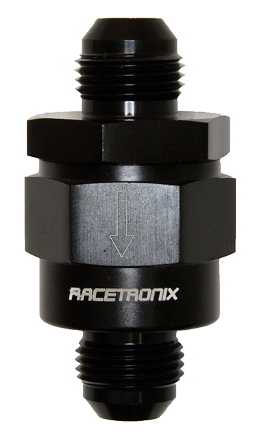 One-way Check Valve, -8 AN JIC Male, Black (CKV-88): Check Valves