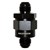 One-way Check Valve, -8AN Male - BLACK