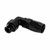 Fitting, 90° Rubber -6 ORB Male, BLK