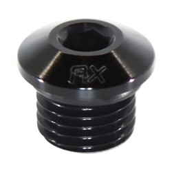 Plug, ORB -3 AN Male, Slim Allen, Aluminum Black