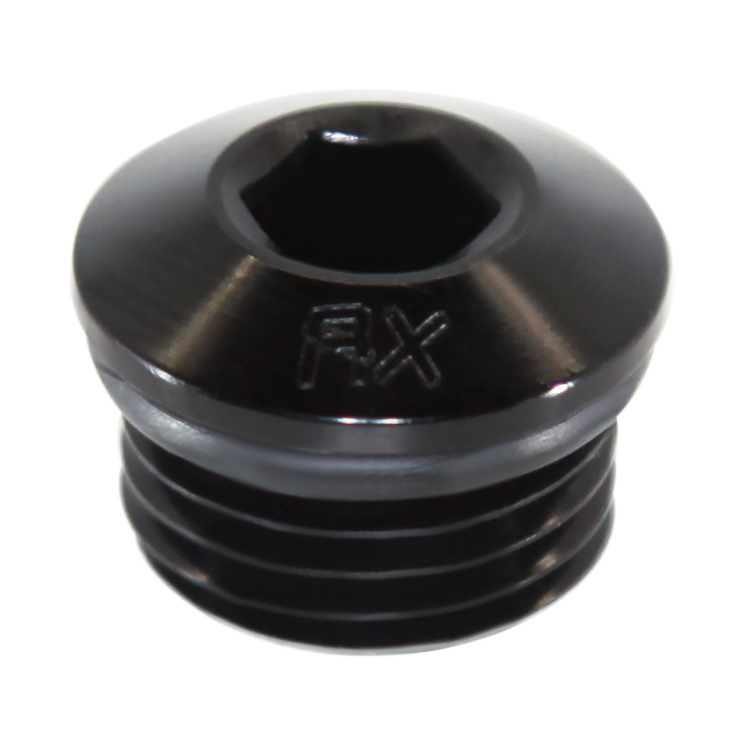 Plug, ORB -6 AN Male, Slim Allen, Aluminum Black (FIT-481306