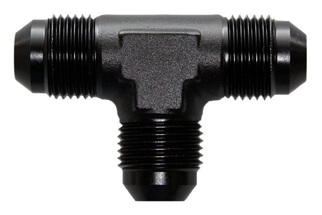 TEE, -8 AN JIC Male, Black (FIT-482408): T Fittings - JIC AN Flare
