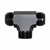 TEE, POTS -20AN Male » 1.25" MPT, Black