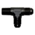 TEE, NOR -6AN Male » 1/4" MPT, BLK