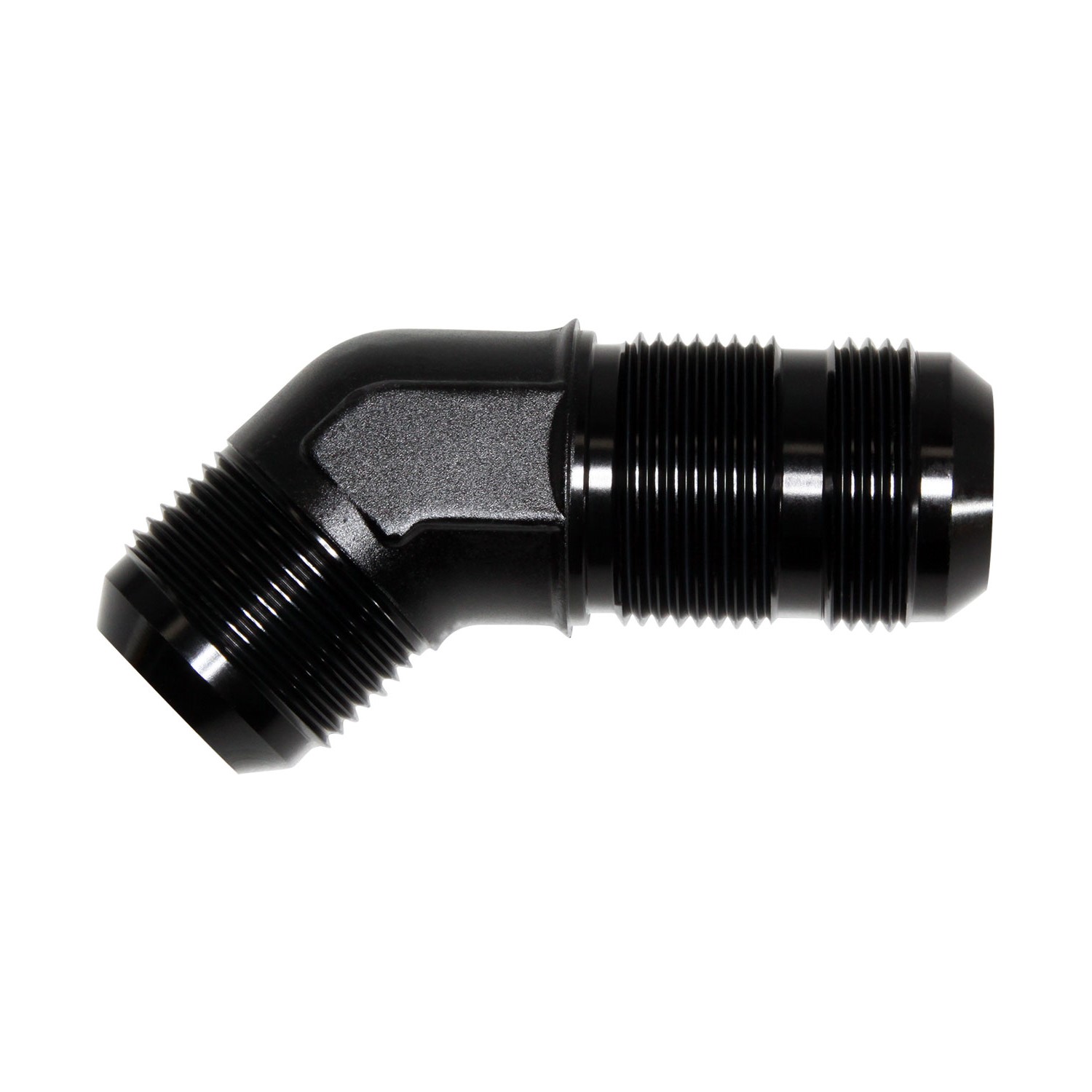Bulkhead 45°, -16 AN JIC Male, Black (FIT-483716): Bulkhead