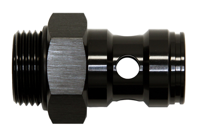 Torques AN-8 To ORB-6 Banjo Adapter Bolt Assembly – Black Aluminum, 9/16 UNF