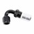 Crimp Hose Fitting, Rubber 120° -6 AN JIC Female, Black