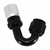 Crimp Hose Fitting, Rubber 150° -10 AN JIC Female, Black