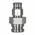 Fitting, PTFE -3 > 3/8-24 FIF, SS