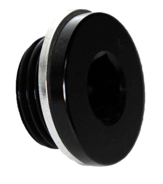 Metric Hex Plug, M18x1.5, BLACK (FIT-PLGM1815): Plugs - Metric