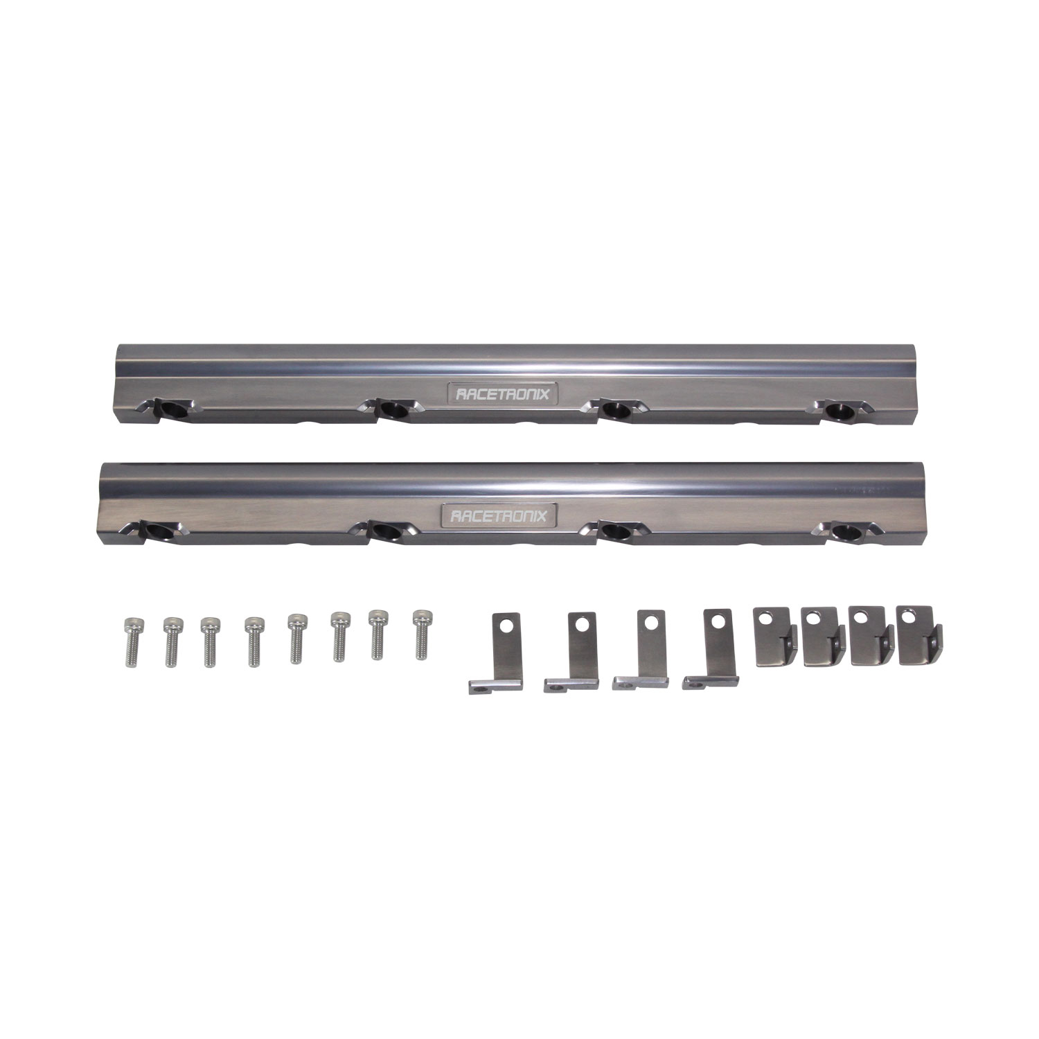 Fuel Rails, High-Flow Aluminum, LS3 - Titanium Gray (FR-LS3A-8