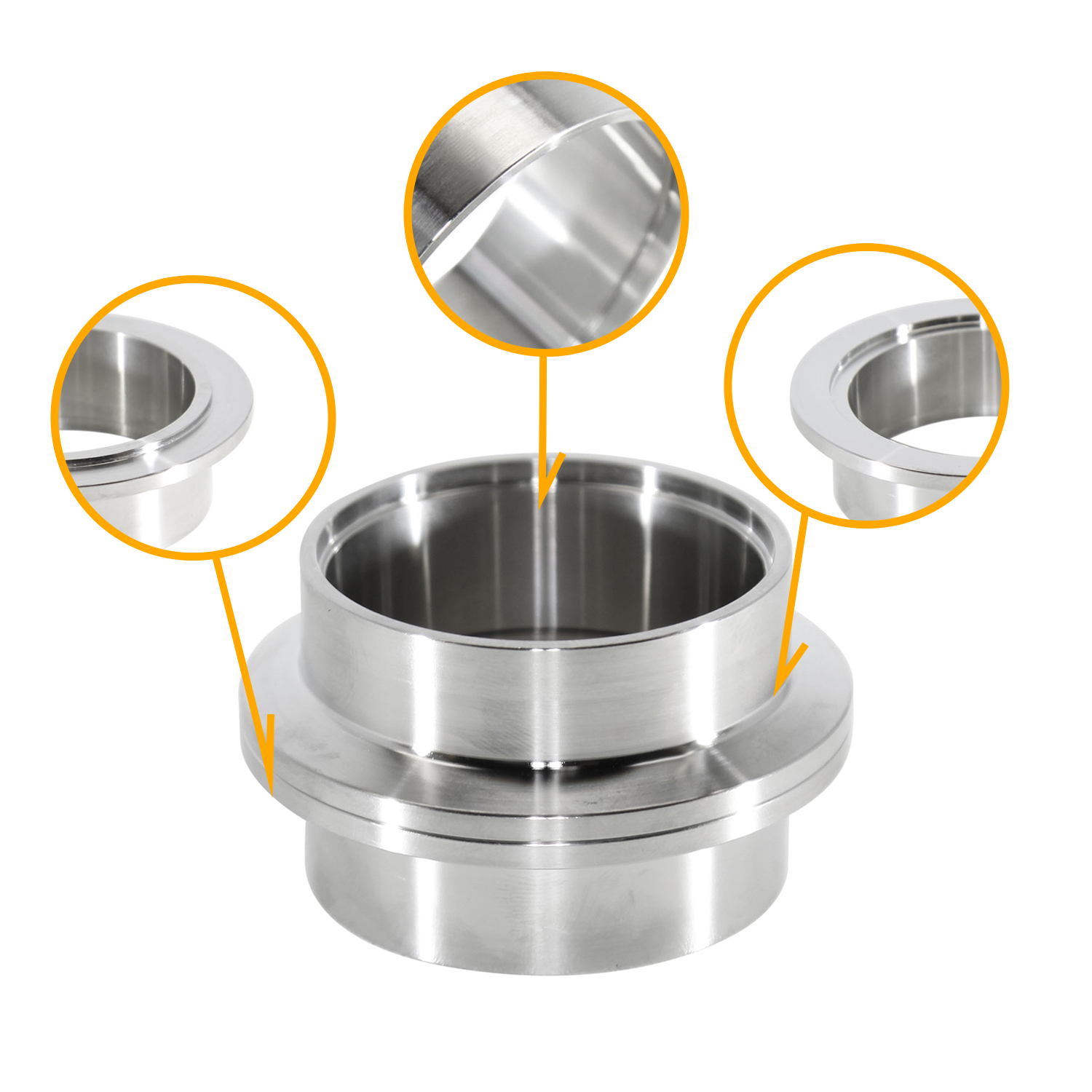 V-Band Flange Set M/F, 304SS 2.0