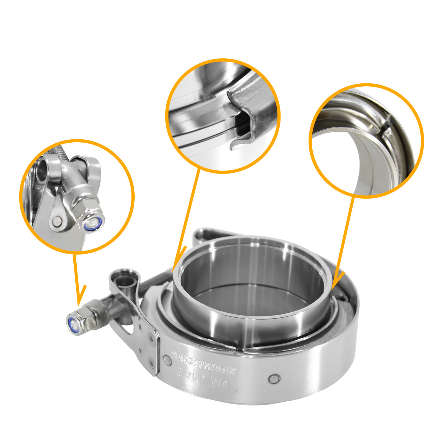 V-Band Kit, 304SS 2.25