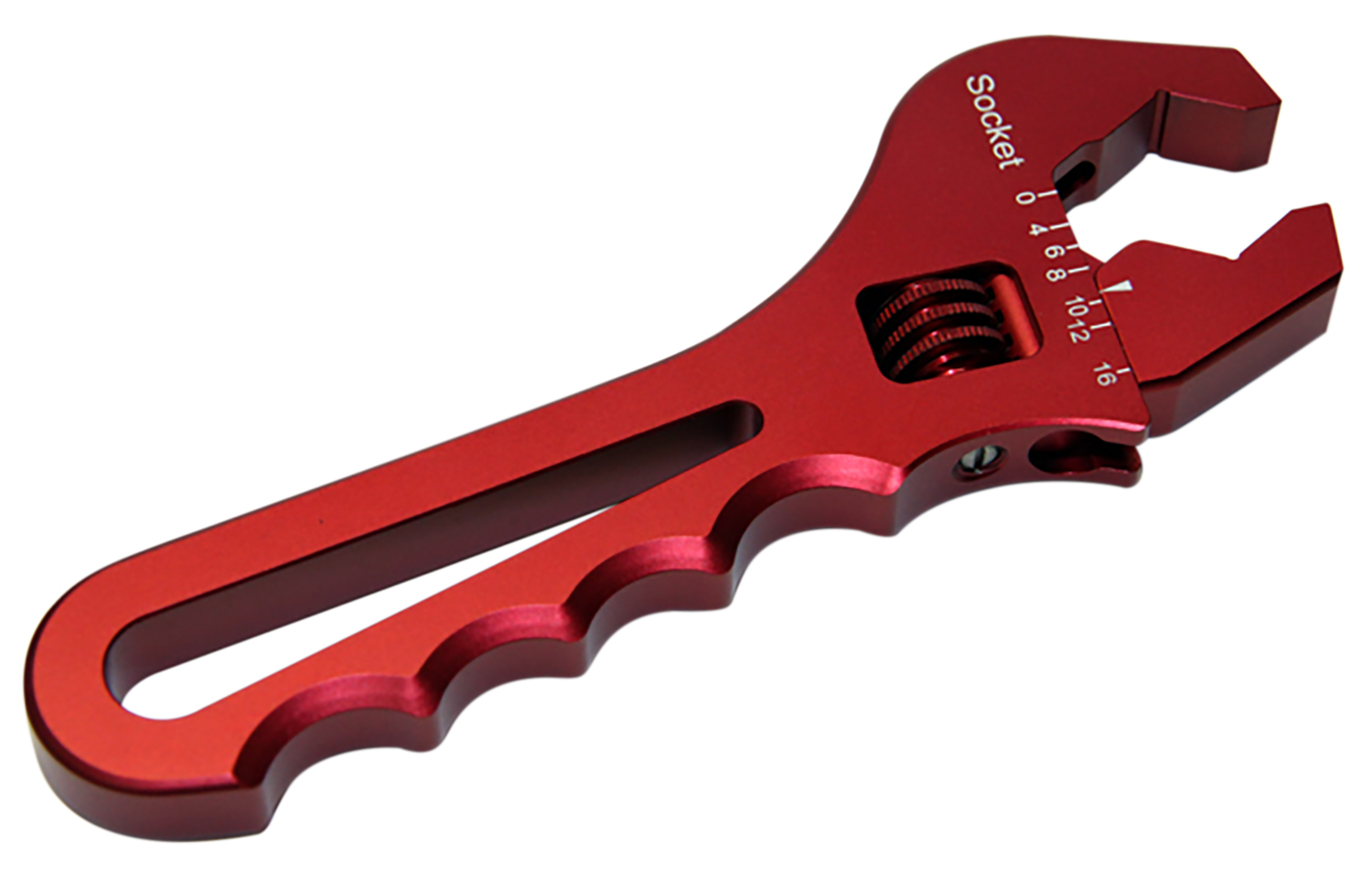 AN3-AN10 Fitting Short Anodized Aluminum Adjustable Compact AN Wrench for An Hose Fitting Adapters End Red, AN3-AN10 