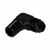 90° Adapter, -8AN » 3/8" NPT Male, Black Image 1