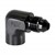 90° Adapter, 1/8" FPT » -4AN Male, BLK Image 2