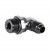 90° Adapter Fitting, -10 AN JIC Male to -12 AN ORB Male, Black Anodized Aluminum Image 1