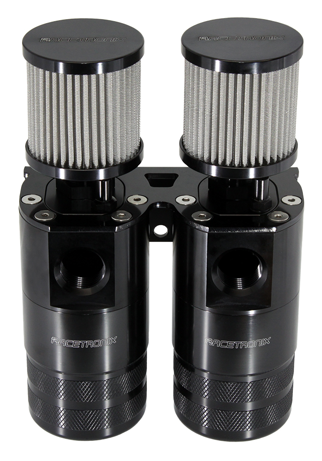 Catch Can Kit, Dual -10AN DS, Bracket, Black (CCK-2D6Z): Catch