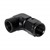 Adapter, 90° -4 AN Female» 1/8" FPT, BLK Image 2