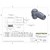 Banjo Rubber Hose End, -4 AN ORB Male, Black Image 2