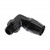Fitting, 90° Rubber -16 » 3/4" MPT, BLK Image 1
