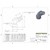 Hose Fitting, Push-Lock 60° -16 AN JIC Female, Black Image 1