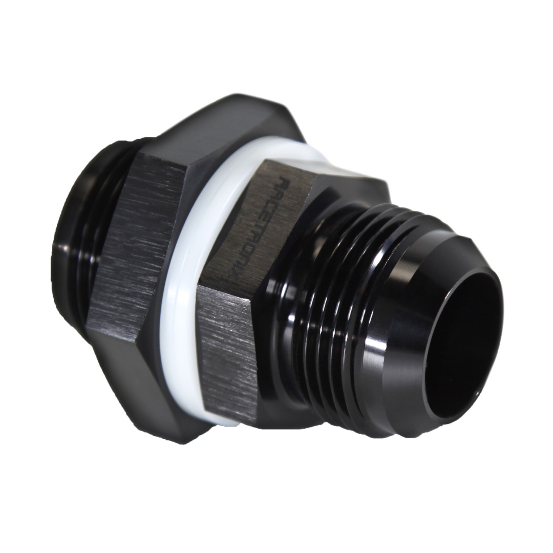 Fuel Cell Bulkhead, -16AN Male, BLACK (FIT-483116): Bulkhead