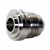 Weld Bung, -8AN Male, Round Stainless Image 1