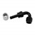 Crimp Hose Fitting, Rubber 120° -6 AN JIC Female, Black Image 1