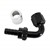 Crimp Hose Fitting, Rubber 120° -8 AN JIC Female, Black Image 2