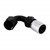 Crimp Hose Fitting, Rubber 120° -8 AN JIC Female, Black Image 1