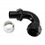 Crimp Hose Fitting, Rubber 120° -20 AN JIC Female, Black Image 1