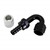 Crimp Hose Fitting, Rubber 150° -6 AN JIC Female, Black Image 1