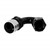 Crimp Hose Fitting, Rubber 150° -12 AN JIC Female, Black Image 1