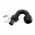 Crimp Hose Fitting, Rubber 150° -16 AN JIC Female, Black Image 1