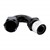 Crimp Hose Fitting, Rubber 150° -16 AN JIC Female, Black Image 2