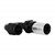 Crimp Hose Fitting, Rubber 180° -6 AN JIC Female, Black Image 1