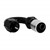 Crimp Hose Fitting, Rubber 180° -8 AN JIC Female, Black Image 1