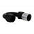 Crimp Hose Fitting, Rubber 180° -10 AN JIC Female, Black Image 1