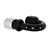 Crimp Hose Fitting, Rubber 180° -10 AN JIC Female, Black Image 2