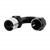 Crimp Hose Fitting, Rubber 180° -12 AN JIC Female, Black Image 1