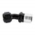 Crimp Hose Fitting, Rubber 30° -12 AN JIC Female, Black Image 2